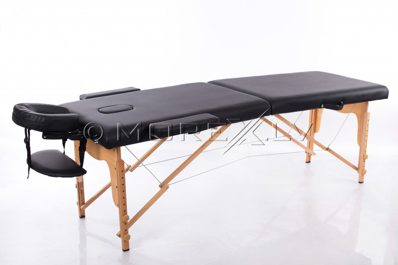 Portable Massage Table Black 185x60 cm