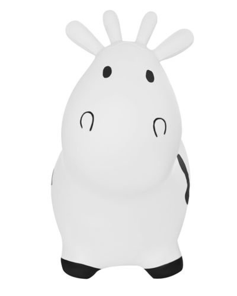 Children Rubber Bouncy Cow Toy, white