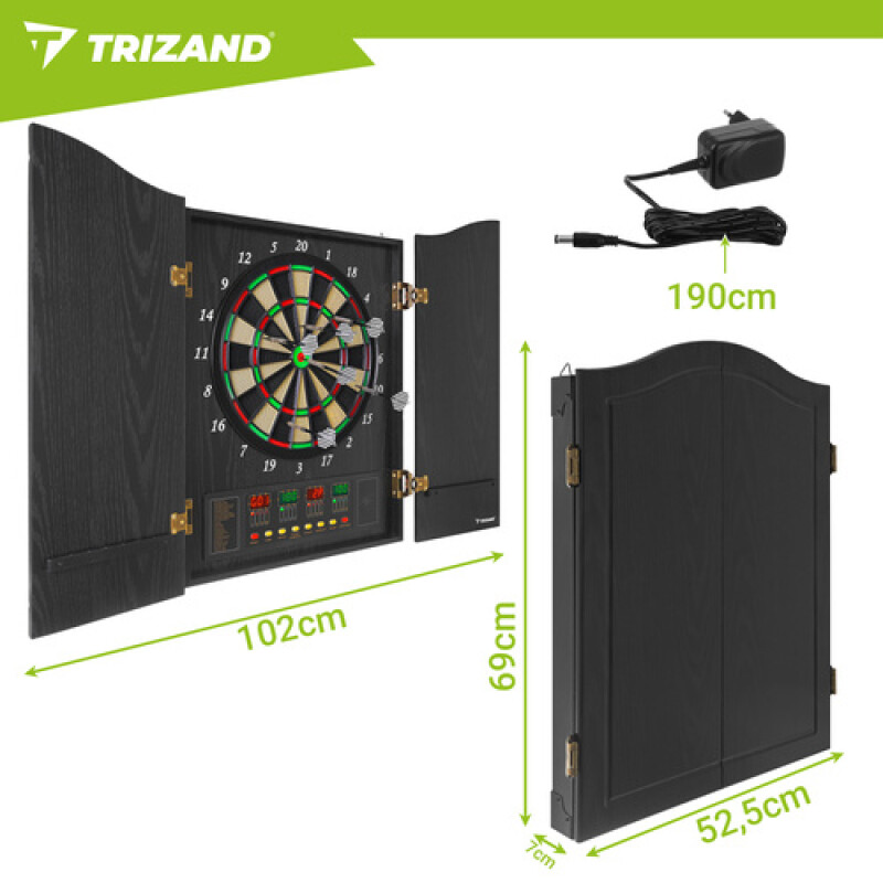 Wooden Electronic Darts Board