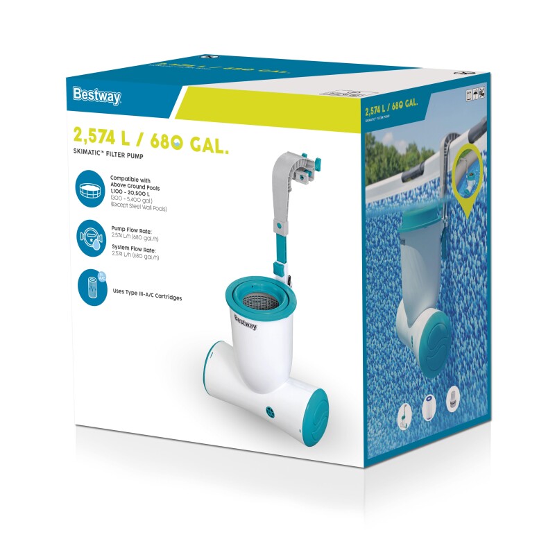 Bestway 58462 Filtrācijas sistēma baseinam Skimatic 2574l
