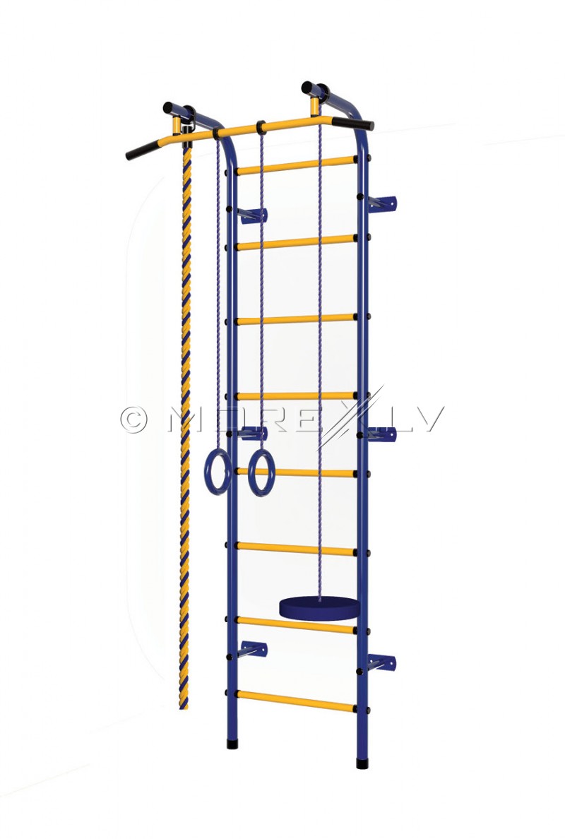 Swedish wall for children Pioner-C1P green-yellow