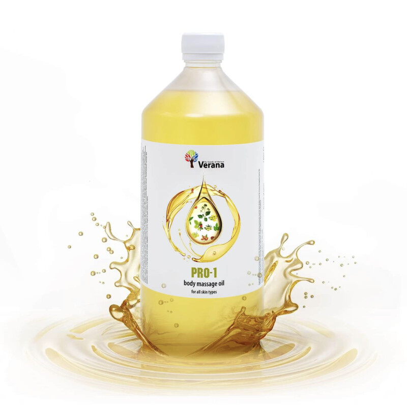 Masāžas eļļa ķermenim Verana Professional PRO-1, 1 litrs (bez aromāta)