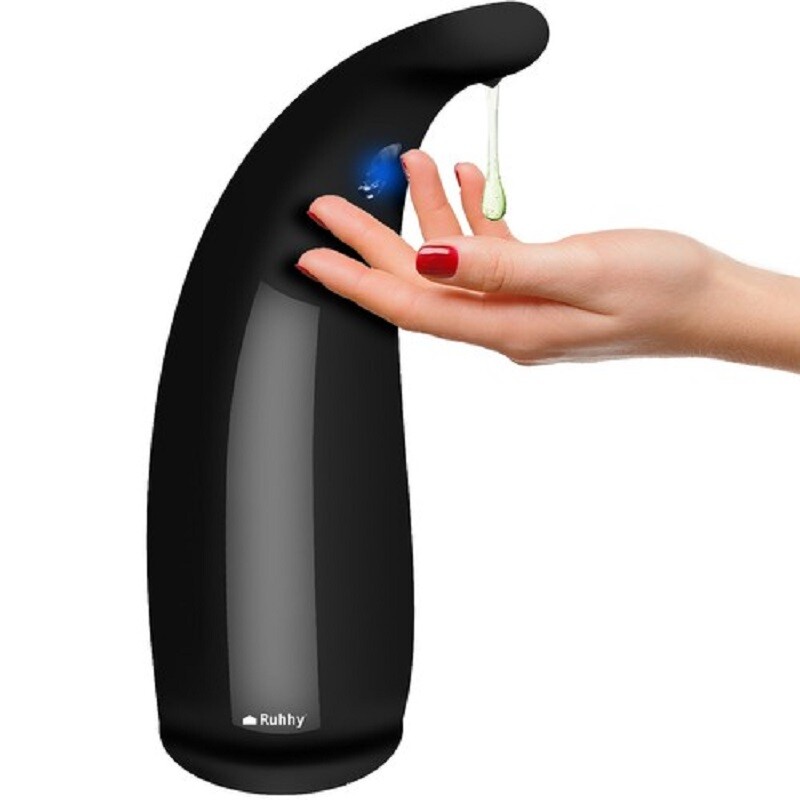 Touchless soap dispenser, black