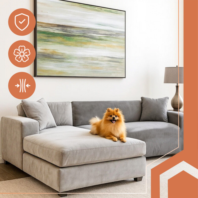 Чехол на диван 145-185 см, темно-серый