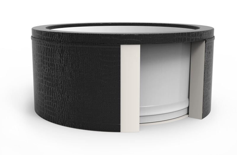 Каркасное джакузи Avenli Spa Osaka Black Leather, 4-6 персон