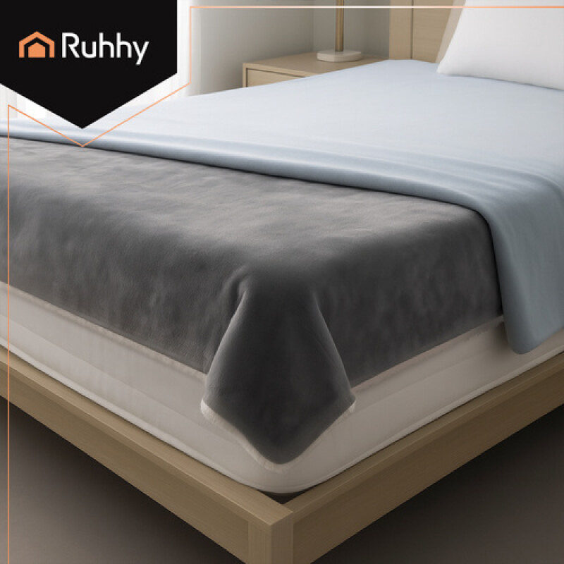 Electric Heated Blanket 180x130cm Gray