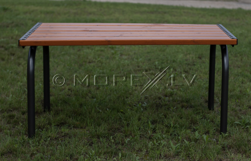 Dārza galds ar koka galda virsmu, 151x86x73 cm