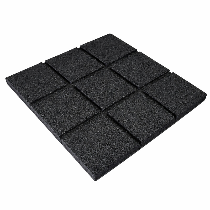 Резиновая защитная плитка KBT 50×50×4,5 см, зелёный