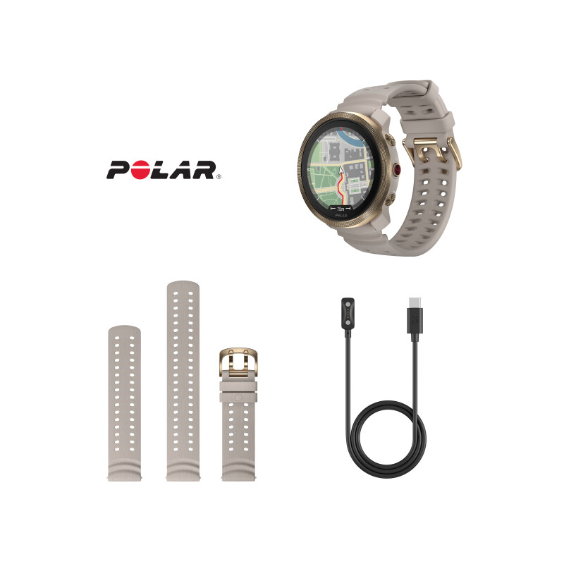 Sporta pulkstenis POLAR VANTAGE M3 GREY-GOLD, S-L
