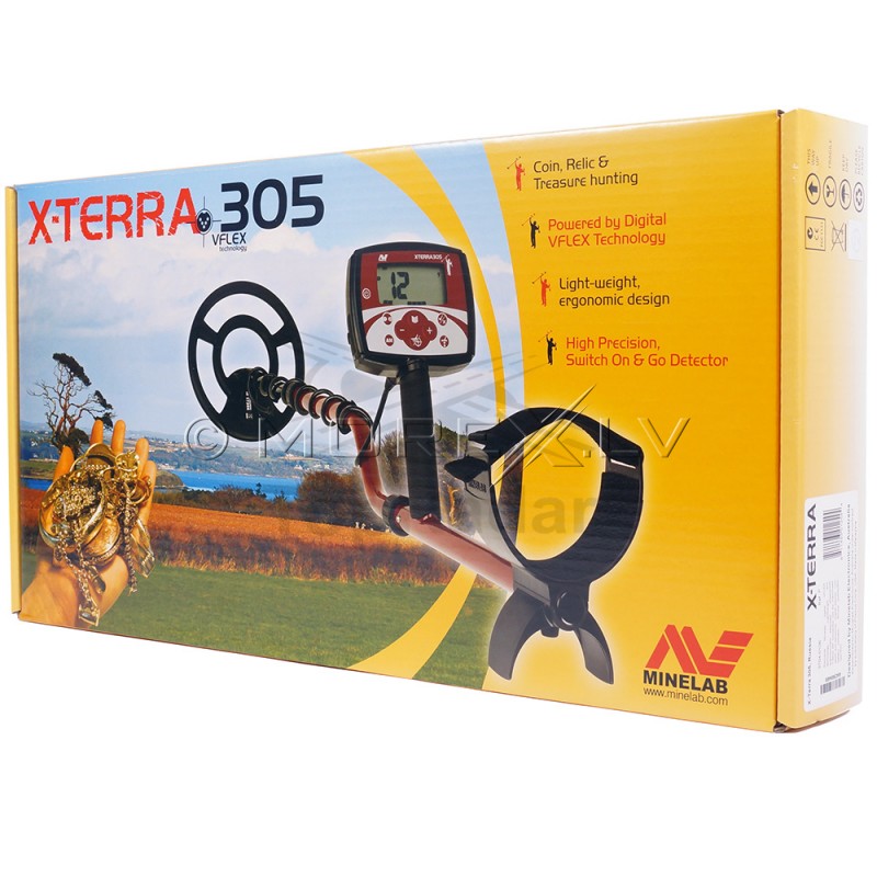 Minelab X-Terra 305 ar spoli 9" 7.5kHz CC (3704-0107)