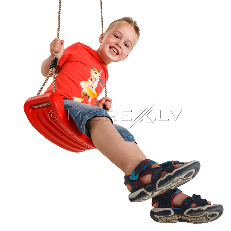 Plastic swing Just Fun, length 175 cm, red