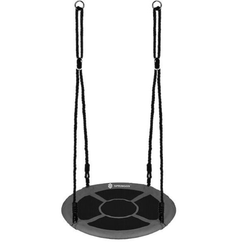 Children's swing Stork nest Ø 120 cm, black-grey