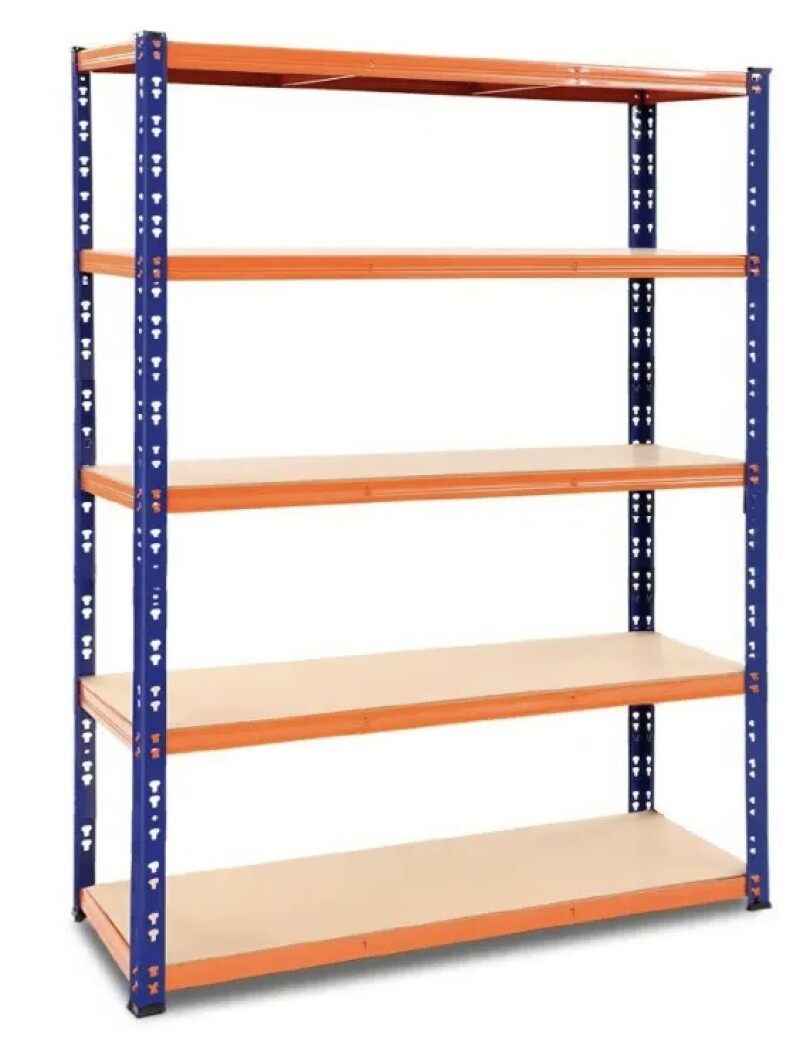 5 līmeņu noliktavas plaukts-stelāža 220x120x45 cm