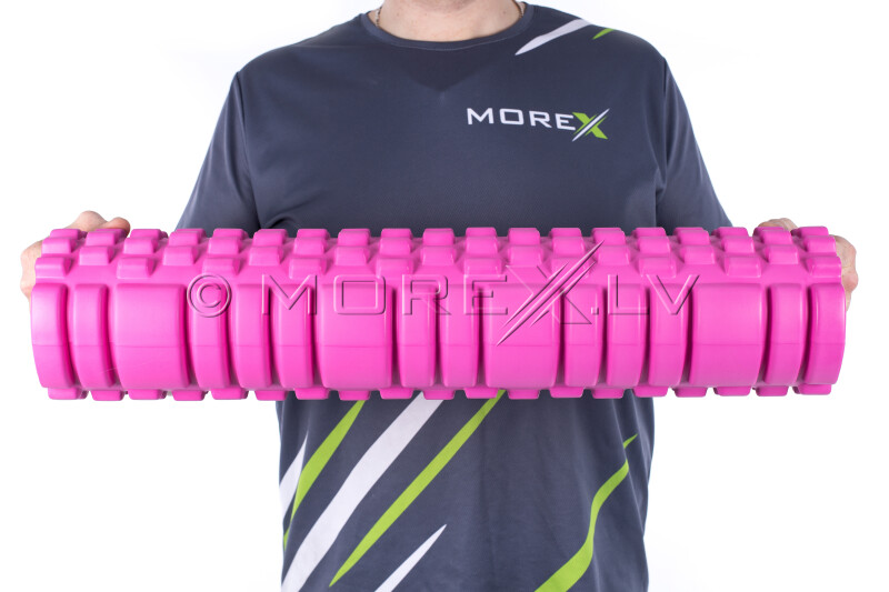 Massage Foam Roller Yoga Roller 14x62cm, pink