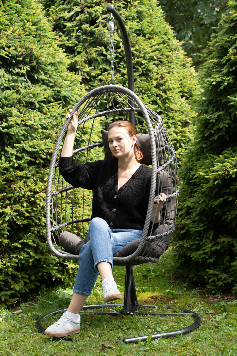 Hanging Egg Chair EGG-6 with Stand