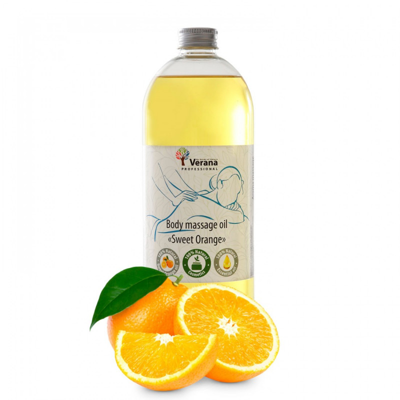 Массажное масло для тела Verana Professional, Сладкий Апельсин 1 литр