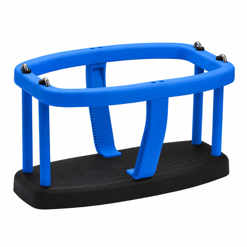 Rubber enclosed swing КВТ, chains 2,2 m, blue-black
