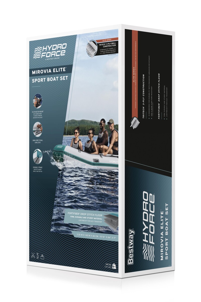 Inflatable 5-seat boat Bestway Sportboot-Set Mirovia Elite 330x162x44 cm, 65049