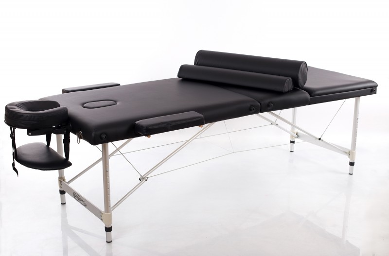 Masažo stalas + masažo pagalvėlės RESTPRO® ALU 3 Black