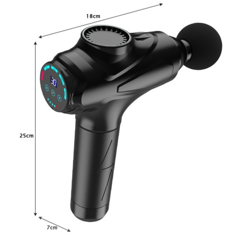 Muscle massage gun Malatec with 10 head attachments