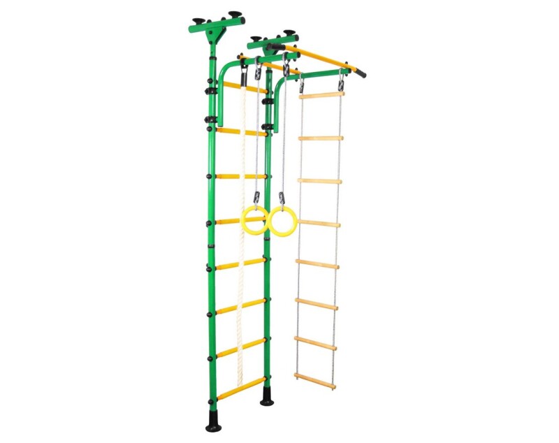 Swedish wall for children Junior Atlet-R green-yellow