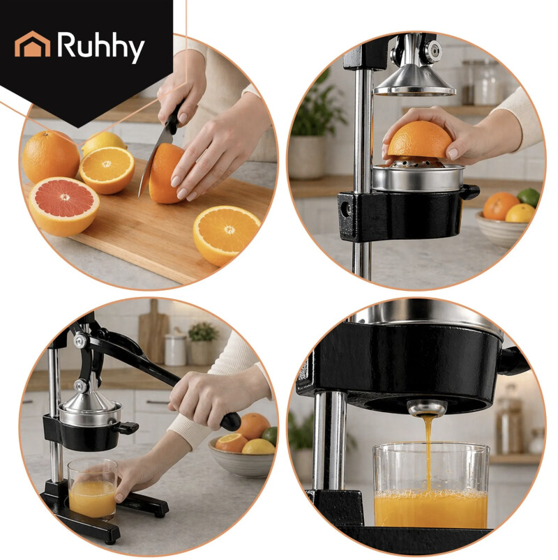 Manual citrus squeezer