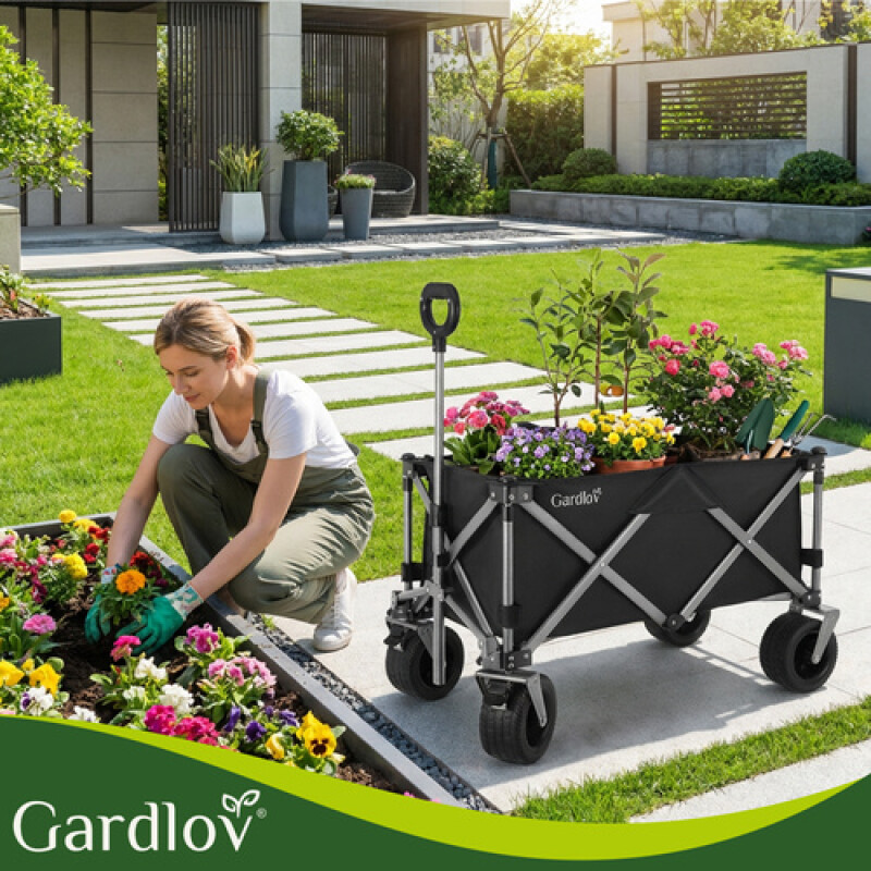 Collapsible Universal Wagon for Garden, Camping and Shopping