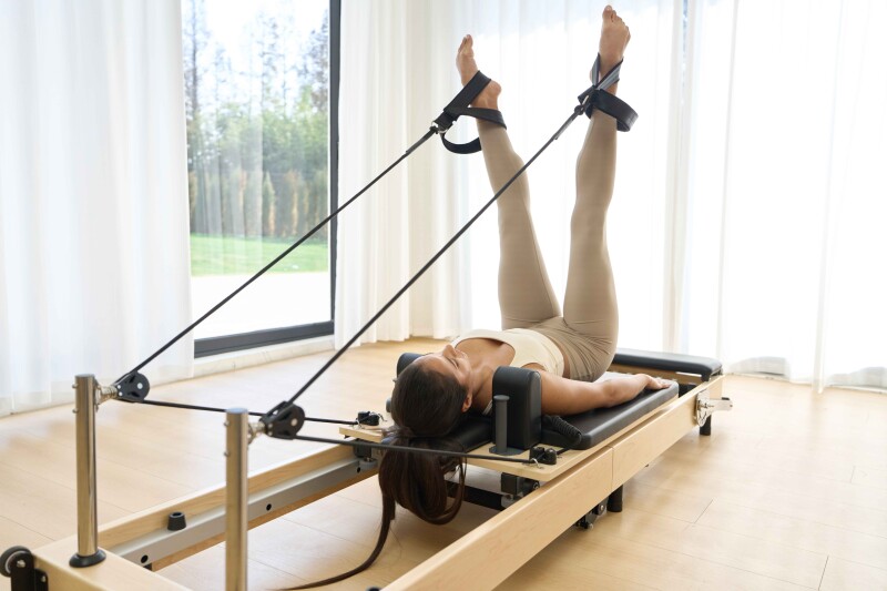 Foldable Solid Wood Pilates Reformer 60R