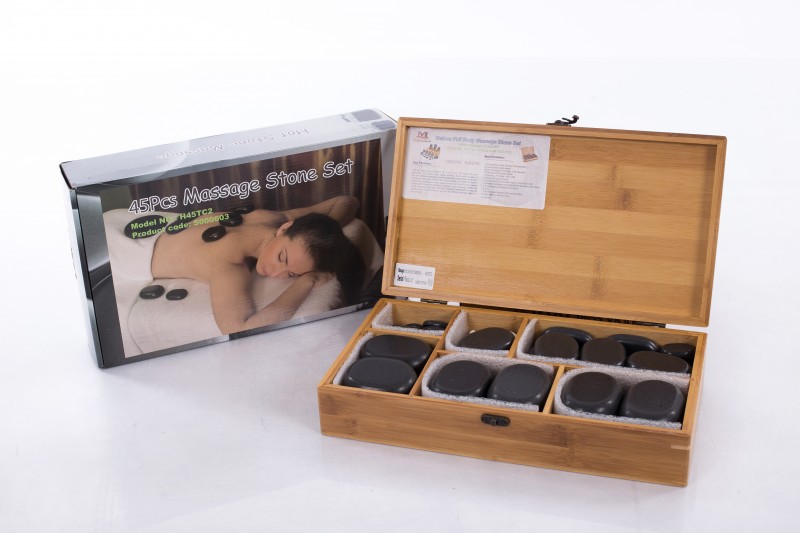 Hot Stone Therapy – Professional Set of 45 Stones