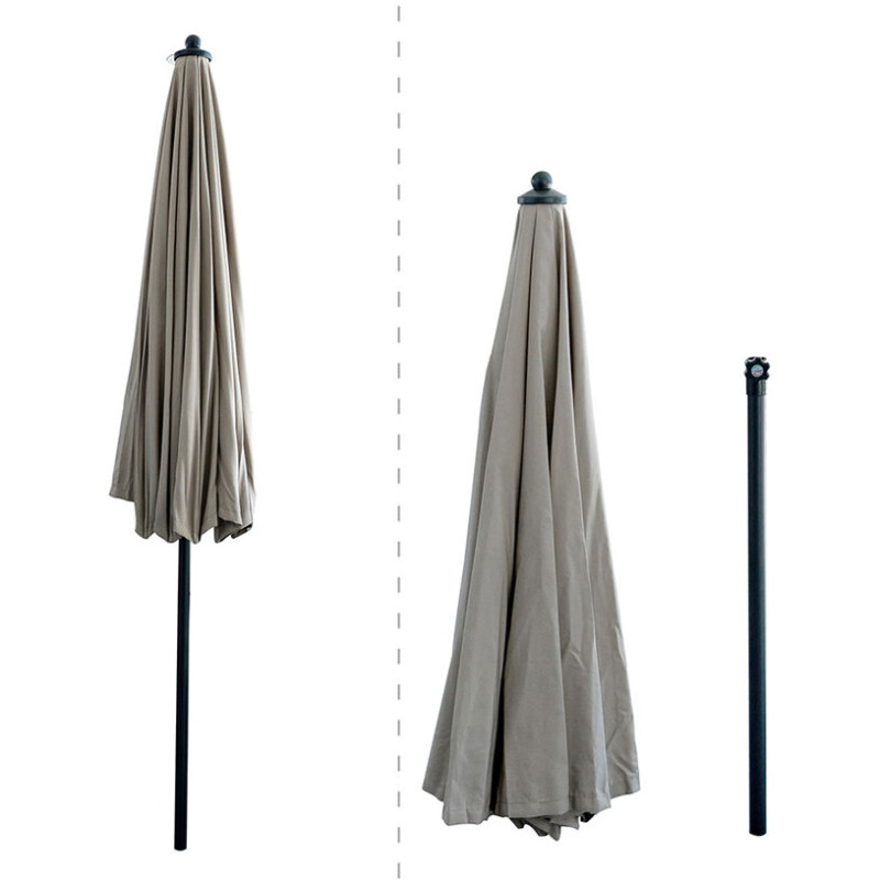 Солнцезащитный зонт 2.7 м, серый