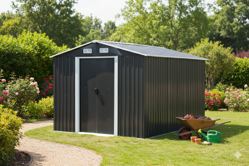 Metãla dārza mājiņa - šķūnis, 312x257x212 cm