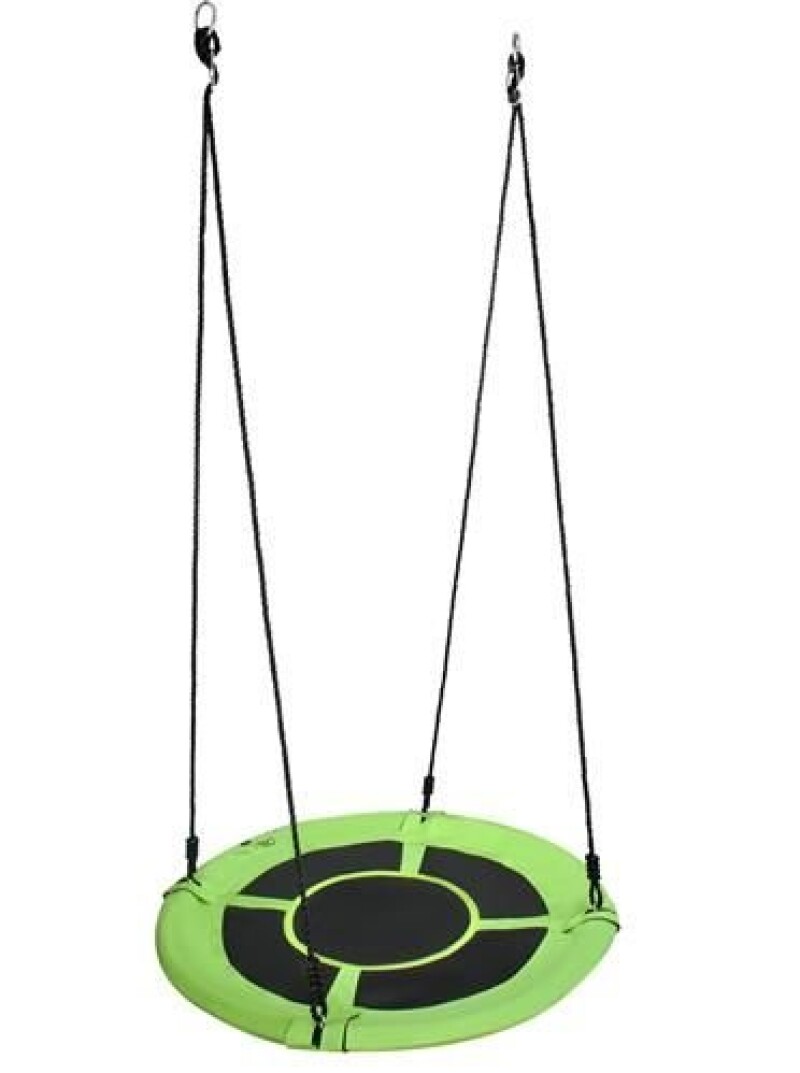 Swing Stork's nest, Ø 120 cm, green-black