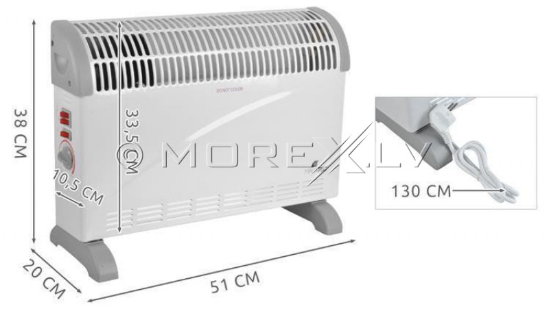 Floor electric heater, 2000 W