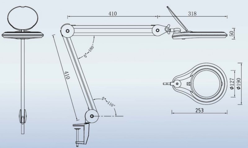 Lamp - Magnifier 9003LED-3D