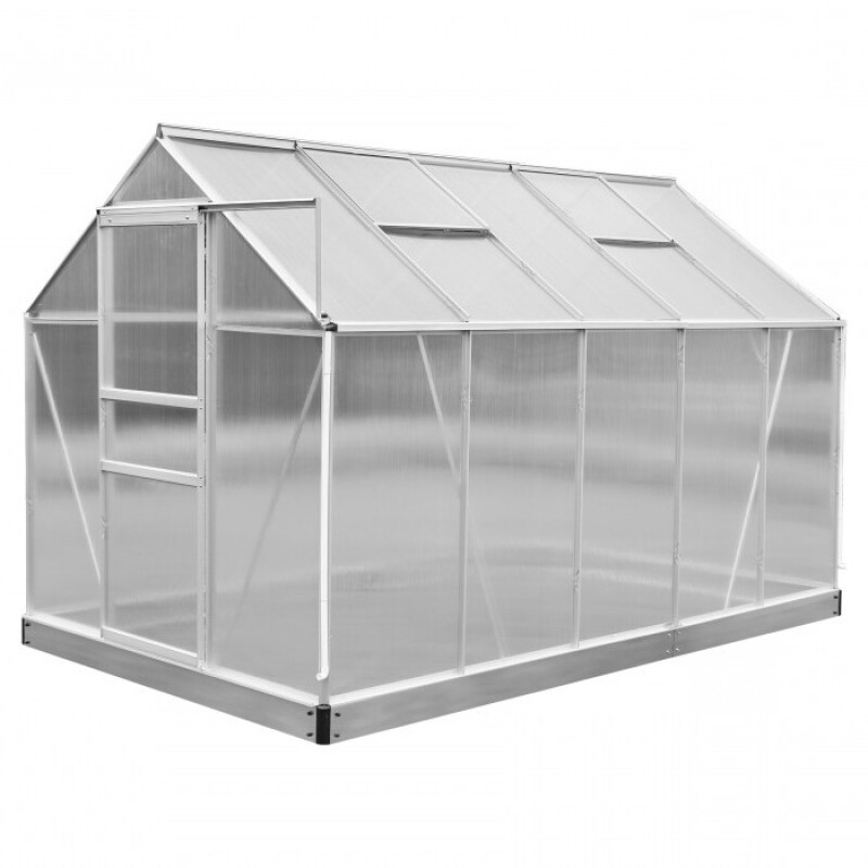 Polycarbonate greenhouse 5.9m² (1.9x3.1m)