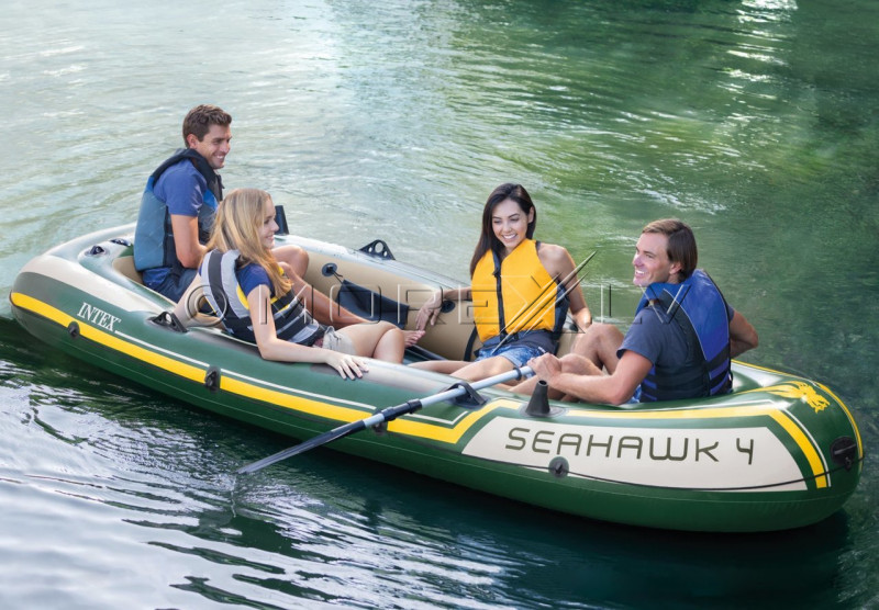 Piepūšamā laiva Intex SEAHAWK 4 (351x145x48)