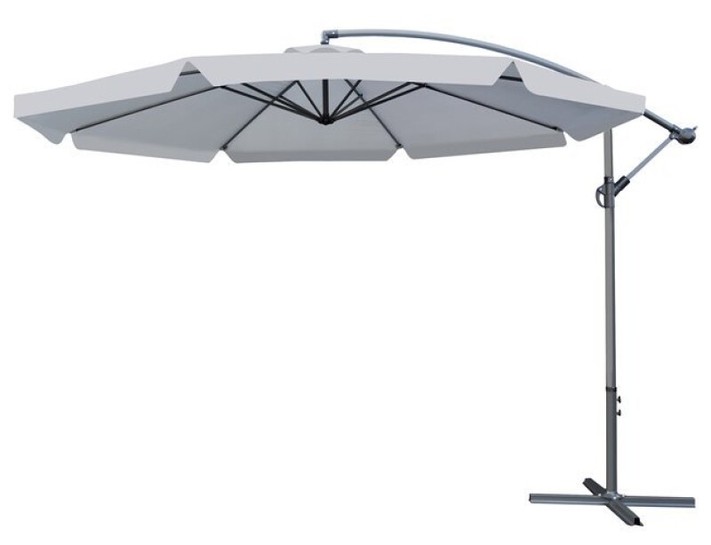 Sun protection umbrella on a stand, 3 m, dark gray