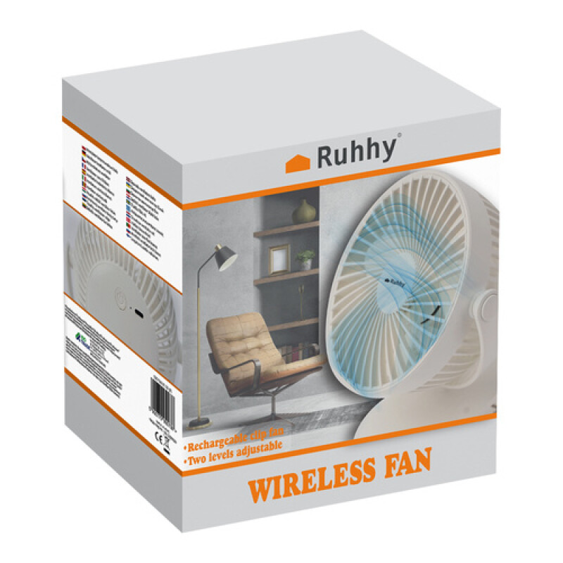 Cordless fan with clip