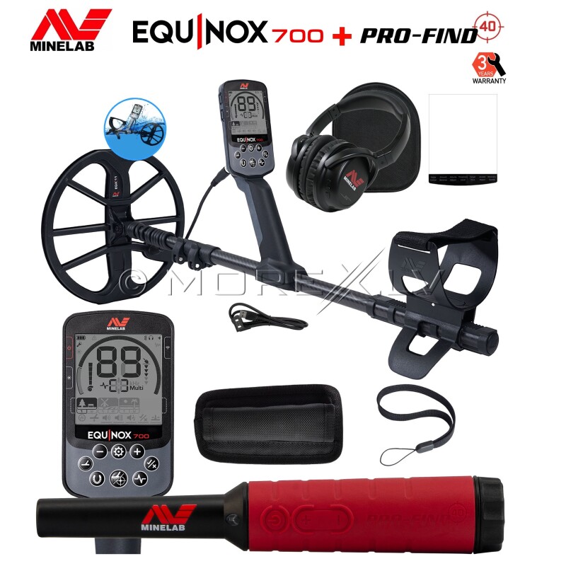 Minelab EQUINOX 700 Metal Detector + GIFT: PRO-FIND 40 Minelab EQUINOX 700 Metal Detector + GIFT: PRO-FIND 40