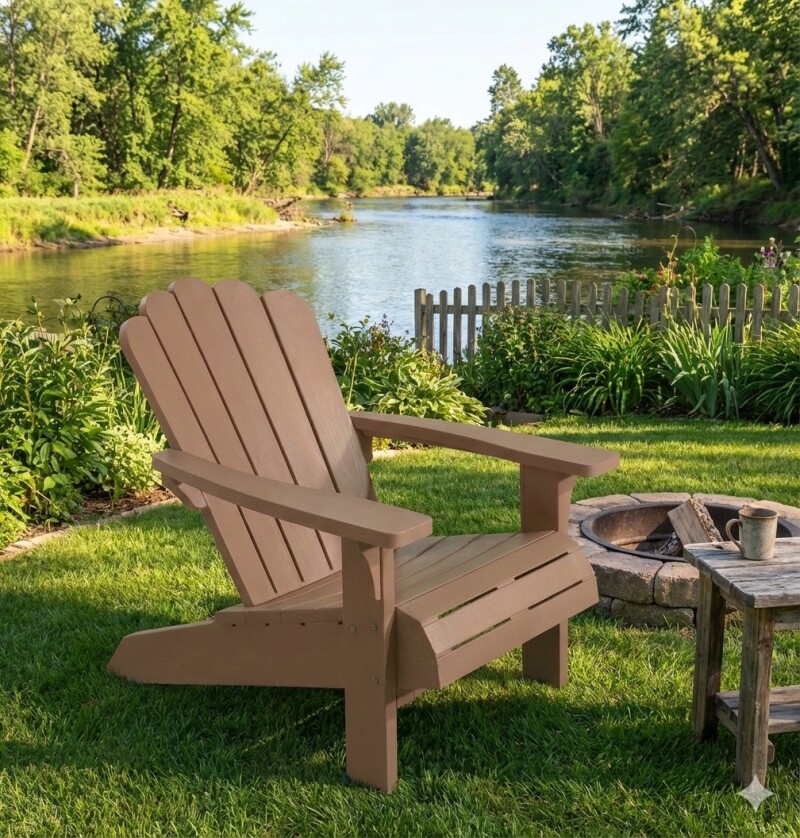 Garden chair Adirondack 91x58x95 cm, brown