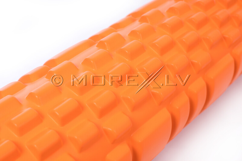 Ролик массажный для йоги Yoga Roller 14x62см, оранжевый