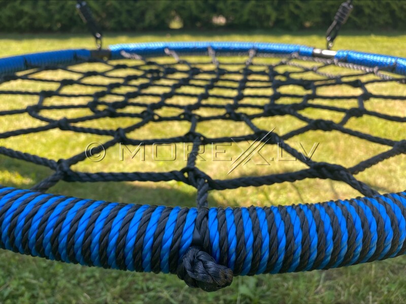 Šūpoles Stārķa ligzda NEST-5, Ø 100 cm, zili-melnas