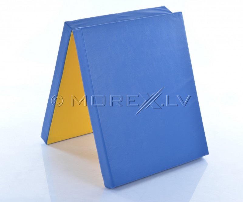 Leather safety mat 66x160cm blue-yellow