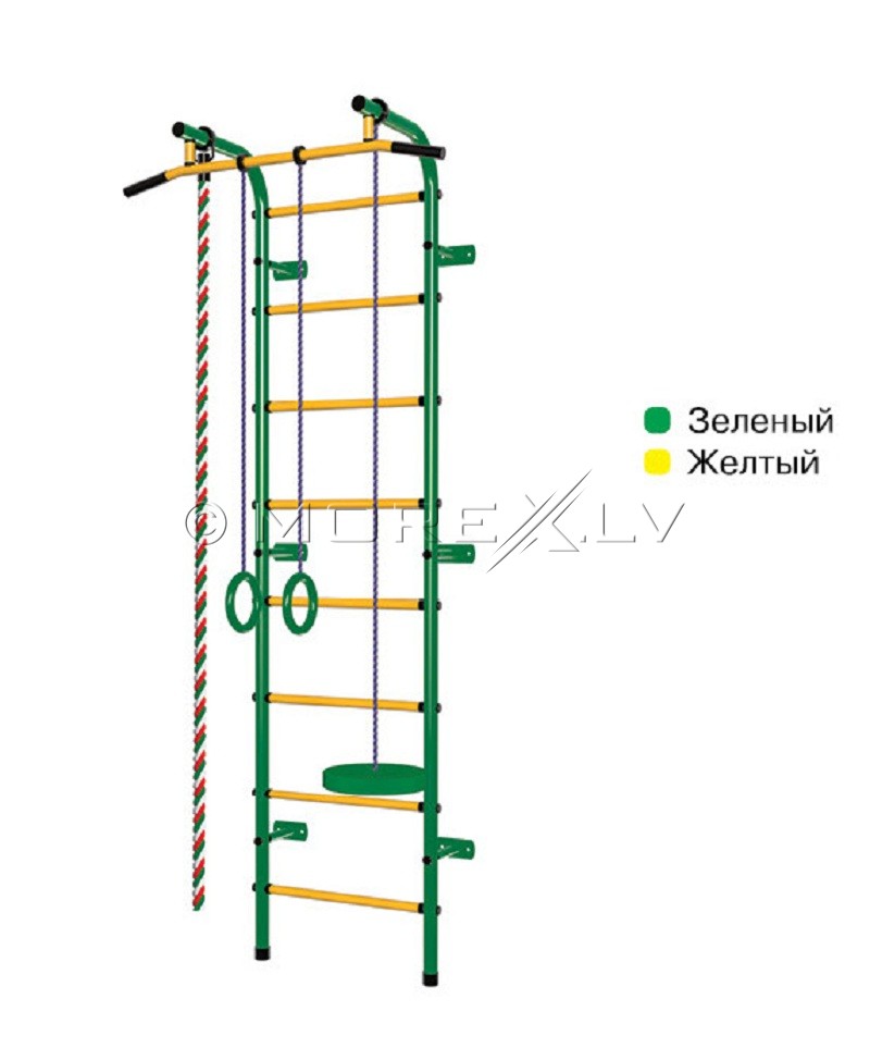 Детская шведская стенка Пионер-C1P красно-жёлтый