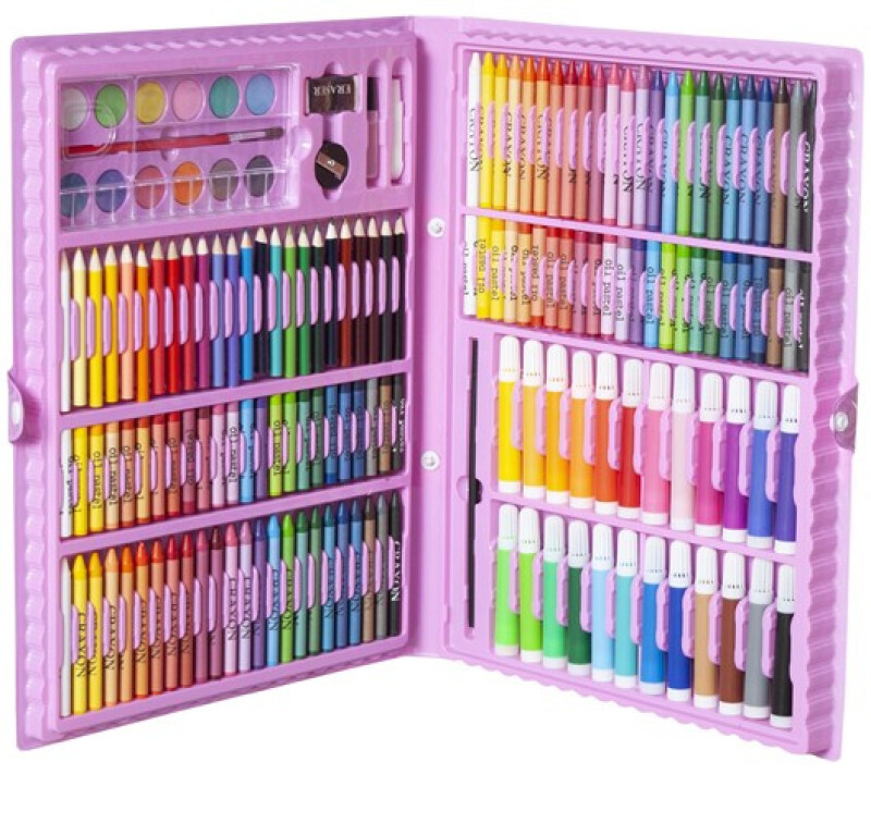 Artistic Painting Set 168pcs + Pink Suitcase