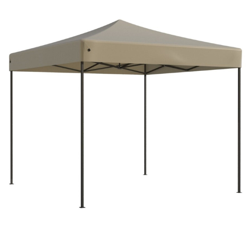 Pop Up Saliekamā nojume 2.92x2.92 m, ar sienām, Bēša, H sērija, tērauds (tents, paviljons, telts)