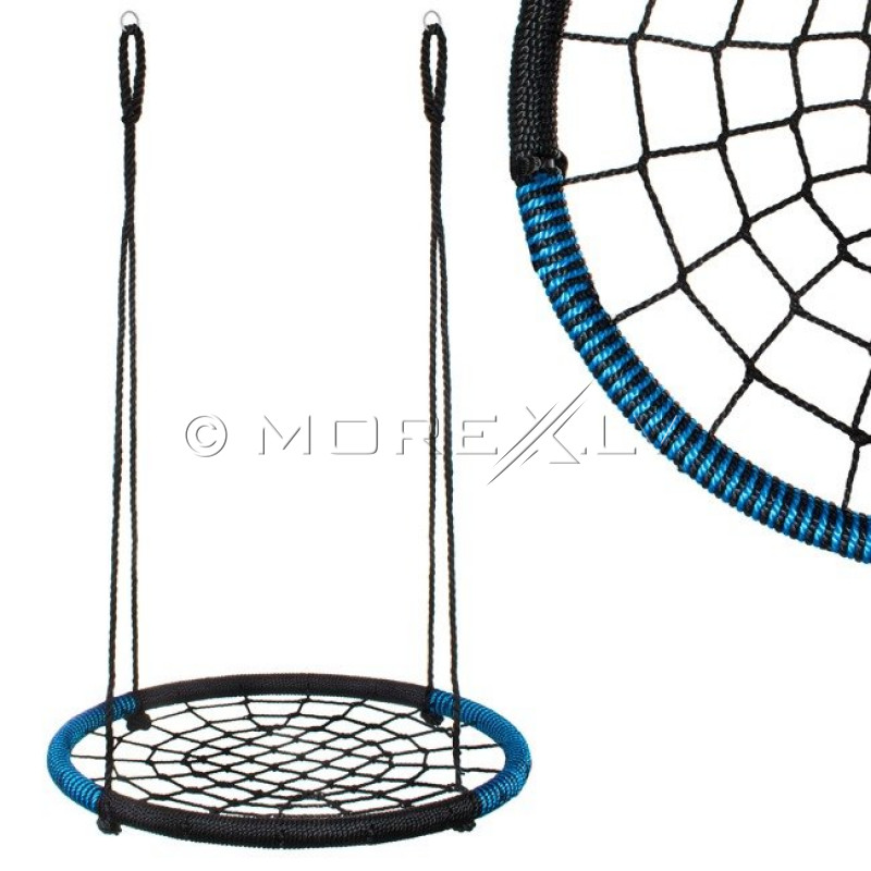 Kids nest swing Ø100 cm, blue-black