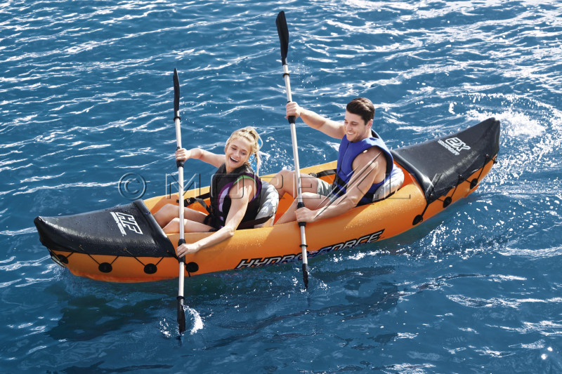 Two-seat inflatable kayak Bestway Lite-Rapid X2, 321x88 cm, 65077