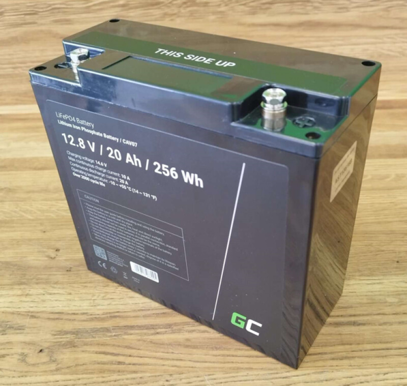 Litija akumulators Green cell LifePO4 12V 20Ah (dziļās izlādes)