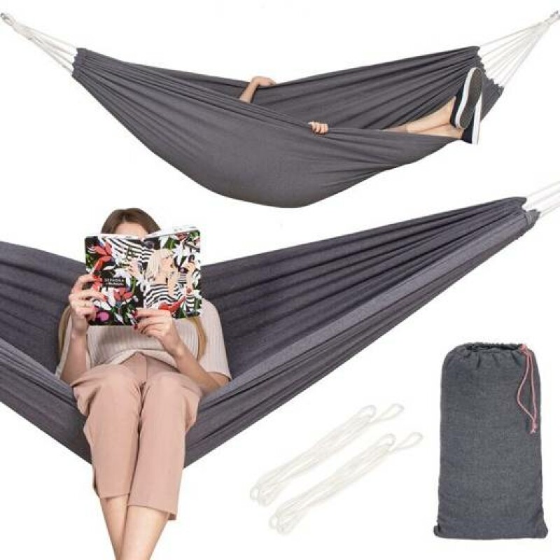 Hammock-garden swing 200x150 cm, dark gray